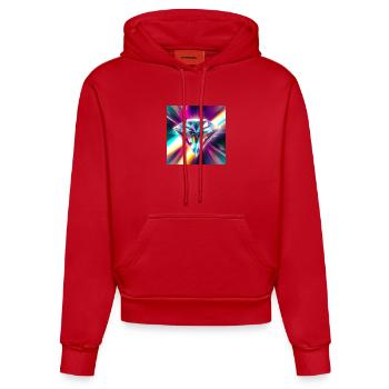 Diamant - Organic Fitted Hoodie Made in EU - Rot - Vorne