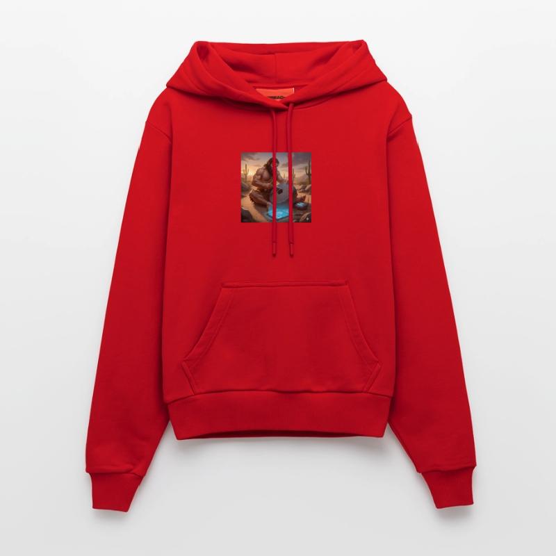 Caveman Tech Support – Das erste Tutorial Organic Fitted Hoodie Made in EU