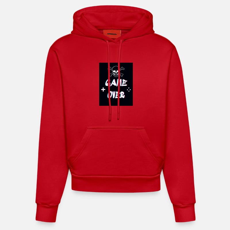 Fin du jeu - Sweat à capuche bio ajusté fabriqué en UE - rouge