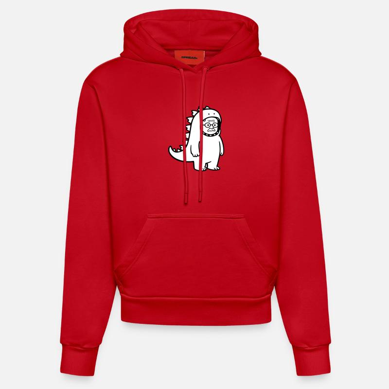 Karnevalmuffel Opa - Sweat à capuche bio ajusté fabriqué en UE - rouge
