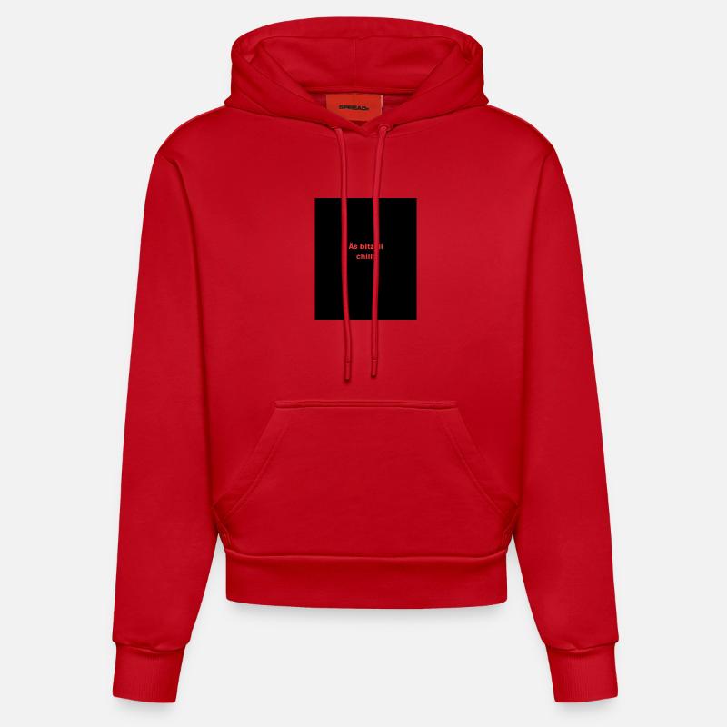 Äs bitzeli chillä T-Shirt classique - Sweat à capuche bio ajusté fabriqué en UE - rouge