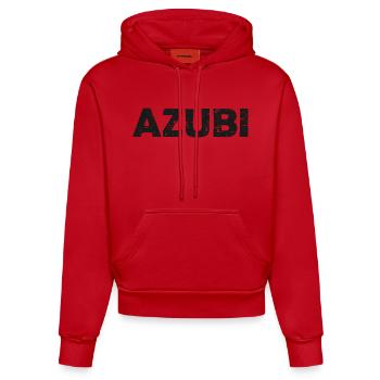 Azubi - Organic Fitted Hoodie Made in EU - Rot - Vorne