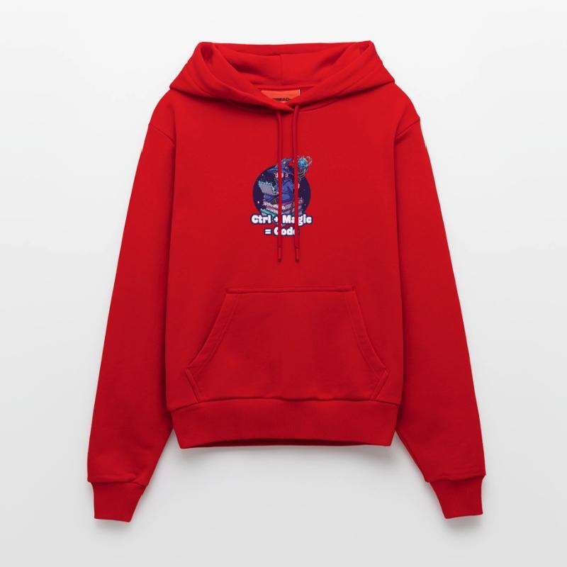 Ctrl Magic Code Zauberer Organic Fitted Hoodie Made in EU