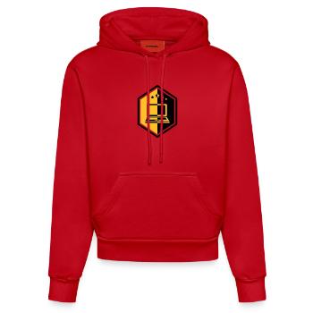 Computing / Informatik / Informatique - Organic Fitted Hoodie Made in EU - red - Front