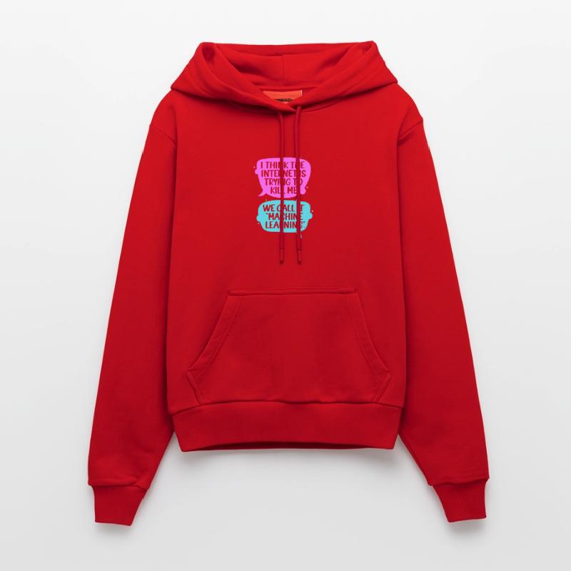 GPT Programmer Coder Organic Fitted Hoodie Made in EU