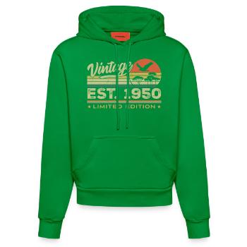 Jahrgang 1950er Fantastisch 1950er Geschenk 1950er Retro - Organic Fitted Hoodie Made in EU - City Green - Vorne