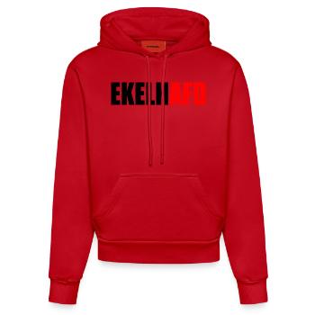 ekelhafd - Organic Fitted Hoodie Made in EU - Rot - Vorne