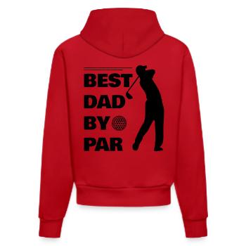Le golf - Sweat à capuche bio ajusté fabriqué en UE - rouge - Dos