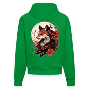 Fuchs Japon - Sweat à capuche bio ajusté fabriqué en UE - City Green - Dos