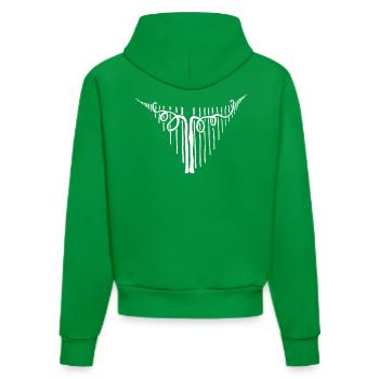 Einzel Stock Winzer - Organic Fitted Hoodie Made in EU - City Green - Hinten