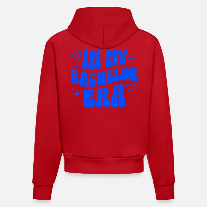 Études universitaires de l’ère du baccalauréat - Sweat à capuche bio ajusté fabriqué en UE - rouge