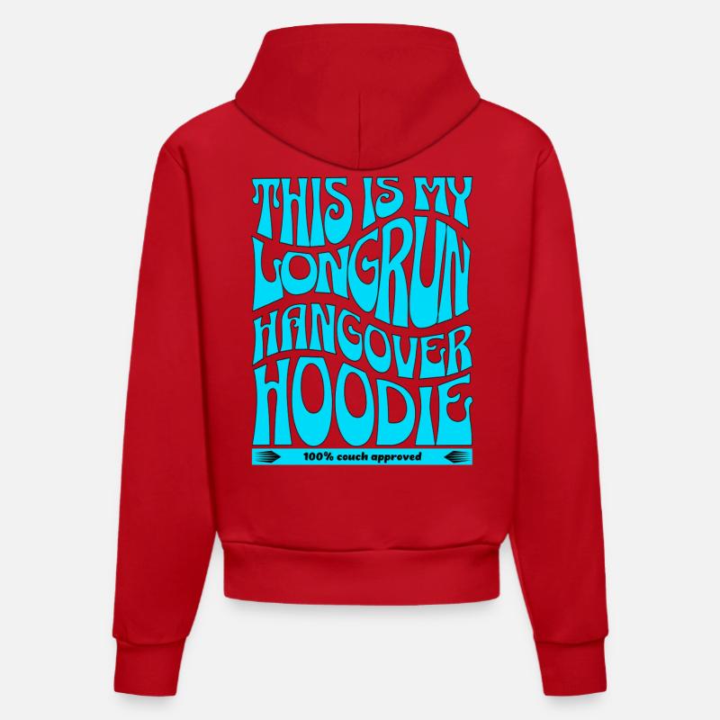 C’est mon sweat à capuche à longue gueule de bois. Approbation du canapé - Sweat à capuche bio ajusté fabriqué en UE - rouge