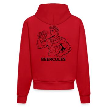 Beercules - Sweat à capuche bio ajusté fabriqué en UE - rouge - Dos