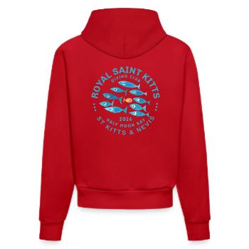 Royal Saint Kitts Diving 2026 - Organic Fitted Hoodie Made in EU - red - Back