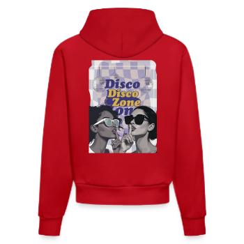 Midnight Girls - Style hip-hop - Sweat à capuche bio ajusté fabriqué en UE - rouge - Dos