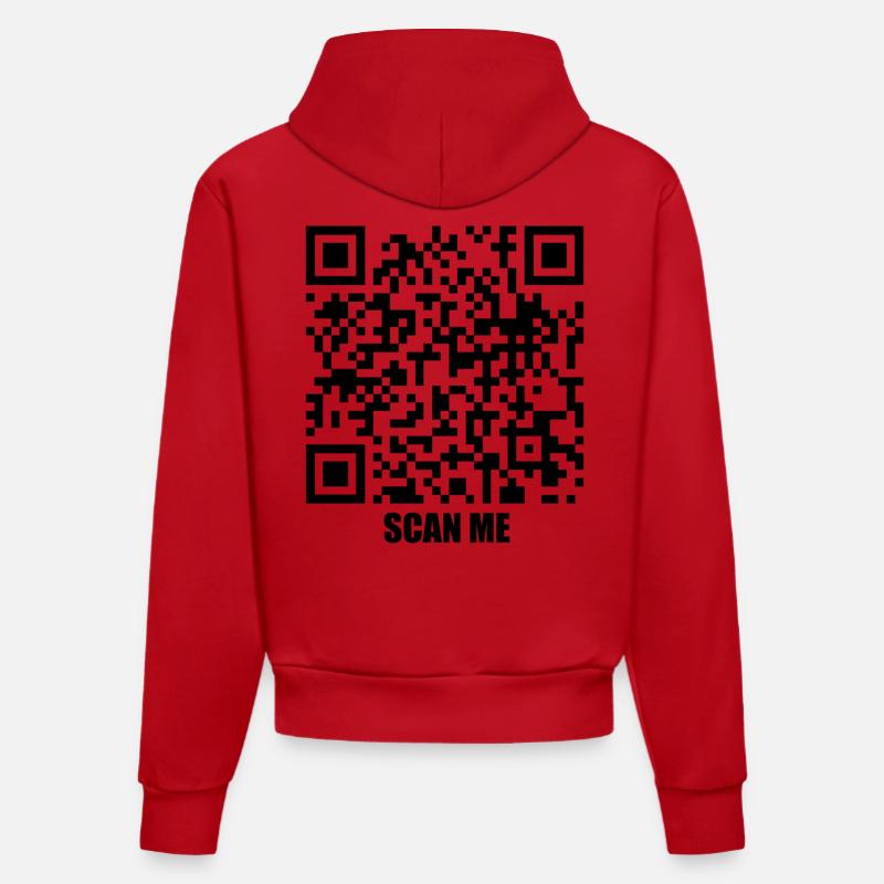 Message de citation – Volons ensemble - Sweat à capuche bio ajusté fabriqué en UE - rouge