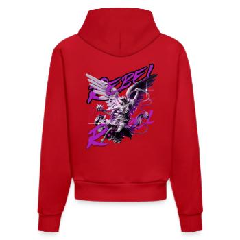 The Violet Rebellion - Organic Fitted Hoodie Made in EU - red - Back