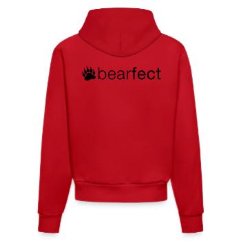 Bearfect - Organic Fitted Hoodie Made in EU - Rot - Hinten