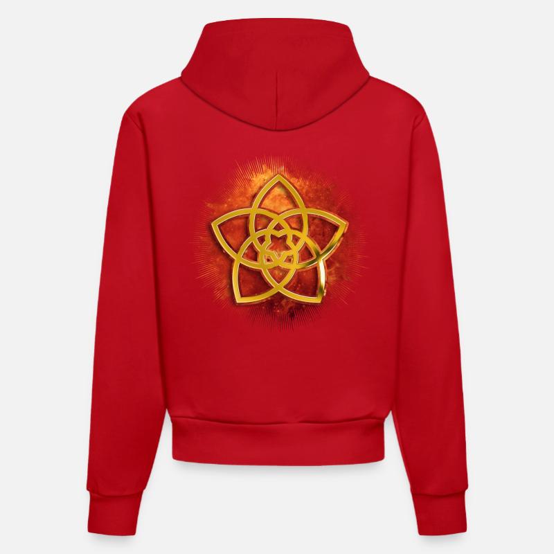 Venusblume - Sweat à capuche bio ajusté fabriqué en UE - rouge