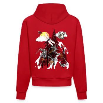Nature Conservation Ecologie Environnement Insectes Insectes Nature - Sweat à capuche bio ajusté fabriqué en UE - rouge - Dos