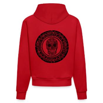 L'Illumination - Sweat à capuche bio ajusté fabriqué en UE - rouge - Dos