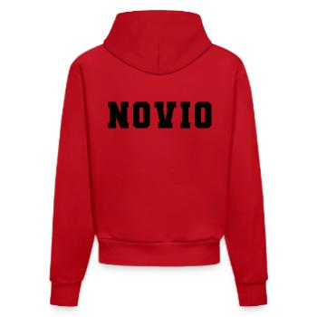 Novio Boyfriend Men Engagement Gift Wedding Groom - Organic Fitted Hoodie Made in EU - red - Back