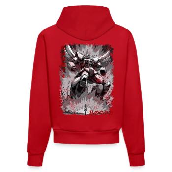 Mein Weg - Organic Fitted Hoodie Made in EU - Rot - Hinten