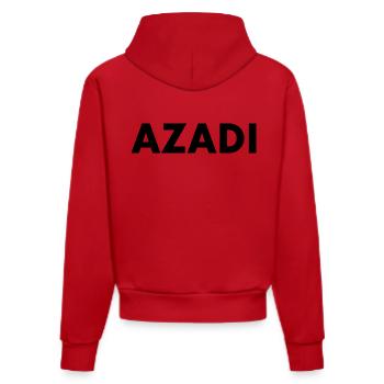 Azadi - Sweat à capuche bio ajusté fabriqué en UE - rouge - Dos