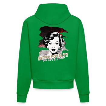 Royauté rétro - Sweat à capuche bio ajusté fabriqué en UE - City Green - Dos