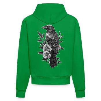 Corbeau - Sweat à capuche bio ajusté fabriqué en UE - City Green - Dos