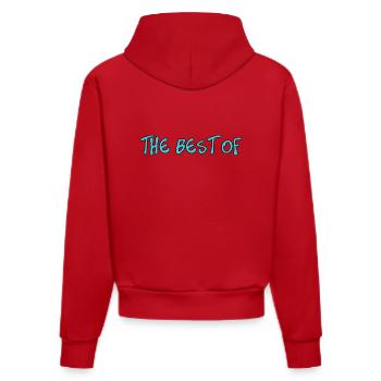RETIREMENT. RETIREMENT. RETIRED. RETIREMENT - Organic Fitted Hoodie Made in EU - red - Back