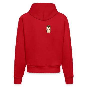 Döner Kebap Wrap Jufka Falaffel Design Kawaii - Sweat à capuche bio ajusté fabriqué en UE - rouge - Dos