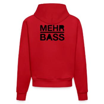 Plus basse - Sweat à capuche bio ajusté fabriqué en UE - rouge - Dos