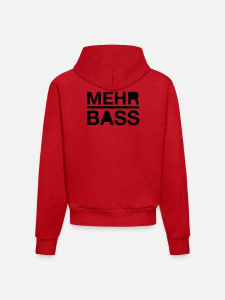 Plus basse - Sweat à capuche bio ajusté fabriqué en UE - rouge