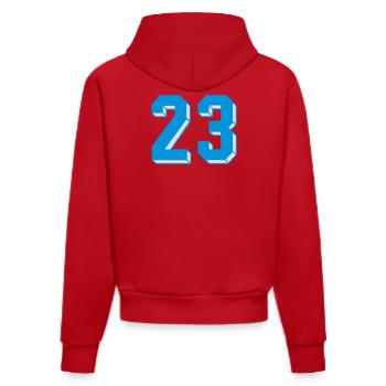 dreiundzwanzig - Organic Fitted Hoodie Made in EU - red - Back