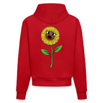 Tournesol Tournesols Hobby Jardinier Nature - Sweat à capuche bio ajusté fabriqué en UE - rouge - Dos