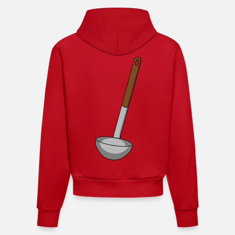 Cuisine cuisine soupe - Sweat à capuche bio ajusté fabriqué en UE - rouge