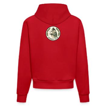 Le Club de Thé Gentlebadger - Sweat à capuche bio ajusté fabriqué en UE - rouge - Dos