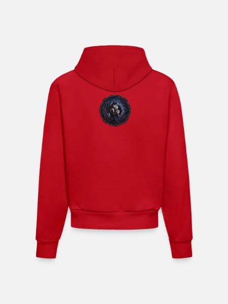 Dark Romance Fantasy - Organic Fitted Hoodie Made in EU - red