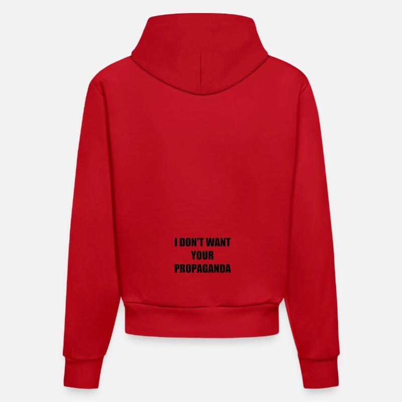 Rejetez-le. - Sweat à capuche bio ajusté fabriqué en UE - rouge