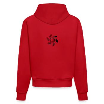 ART. GEEK. VINTAGE. GRAPHIQUE. MANGA. ASIE - Sweat à capuche bio ajusté fabriqué en UE - rouge - Dos