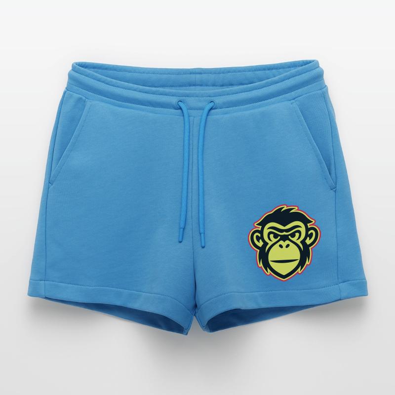 Affe Kopf Organic Relaxed Cropped Shorts Made in EU