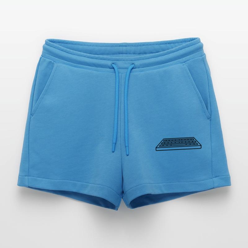 Control Keyboard Input Computer Organic Relaxed Cropped Shorts Made in EU