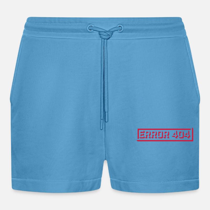 Meldung Error 404 Computer - Organic Relaxed Cropped Shorts Made in EU -  Sol Blue