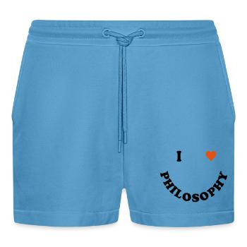 Philosophie - Short bio décontracté court fabriqué en UE -  Sol Blue - Devant