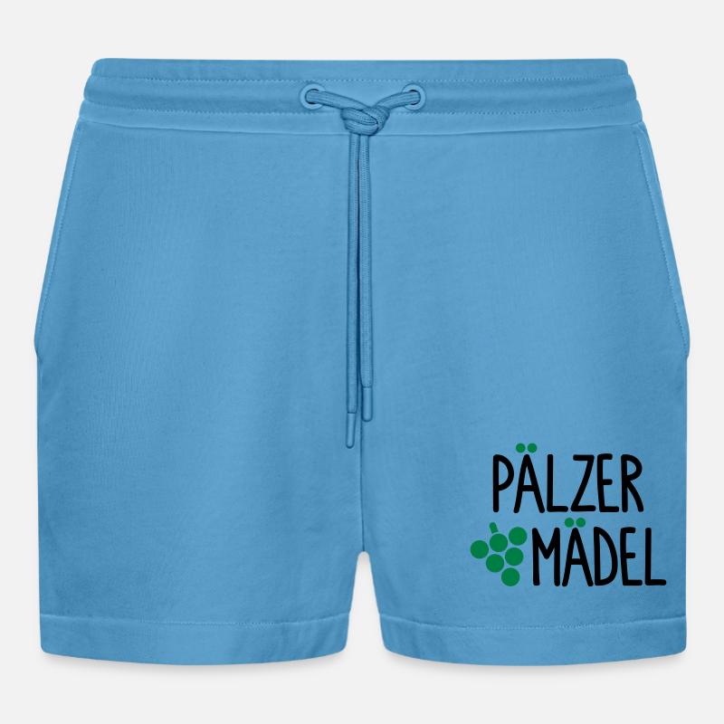 Pälzer Mädel - Organic Relaxed Cropped Shorts Made in EU -  Sol Blue