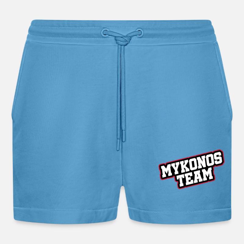 L’équipe de Mykonos - Short bio décontracté court fabriqué en UE - Sol Blue