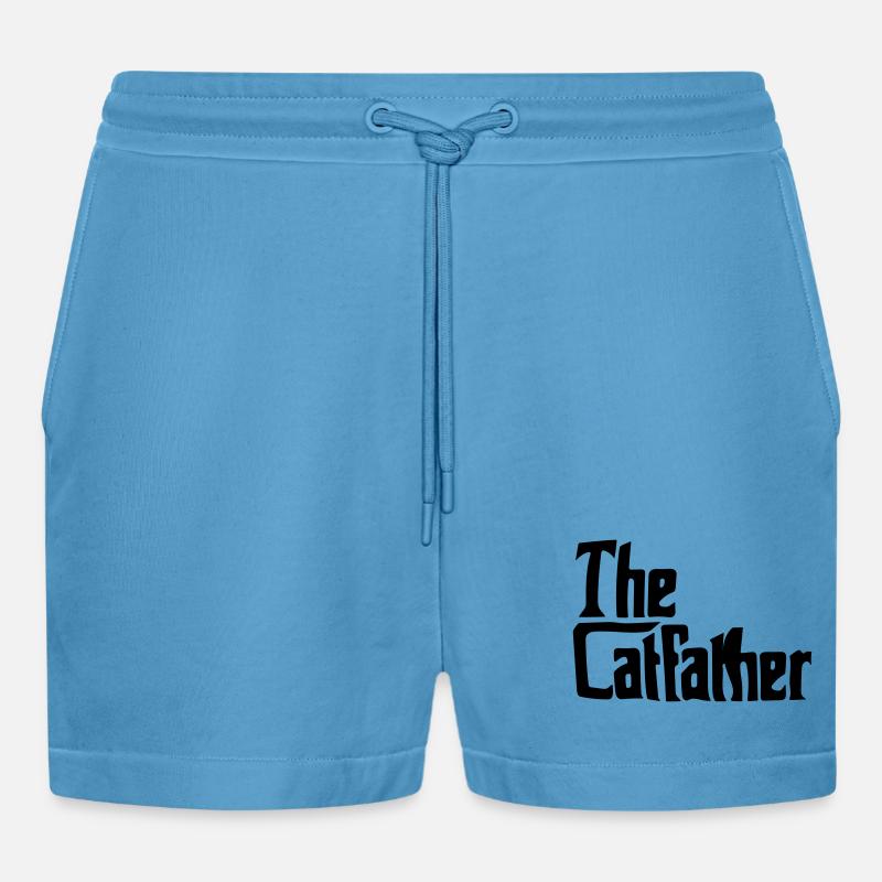 der Katzenvater - Organic Relaxed Cropped Shorts Made in EU -  Sol Blue