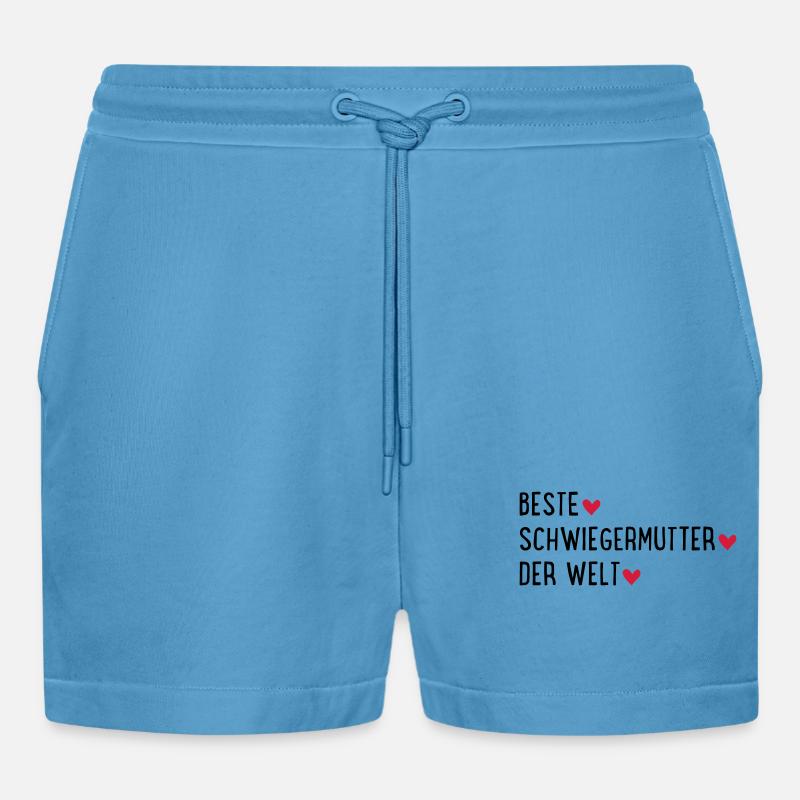 Beste Schwiegermutter der Welt - Organic Relaxed Cropped Shorts Made in EU -  Sol Blue