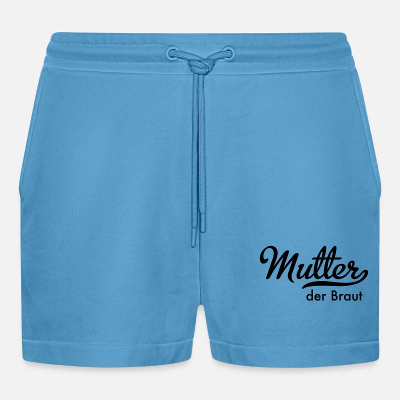 Mutter der Braut - Organic Relaxed Cropped Shorts Made in EU -  Sol Blue